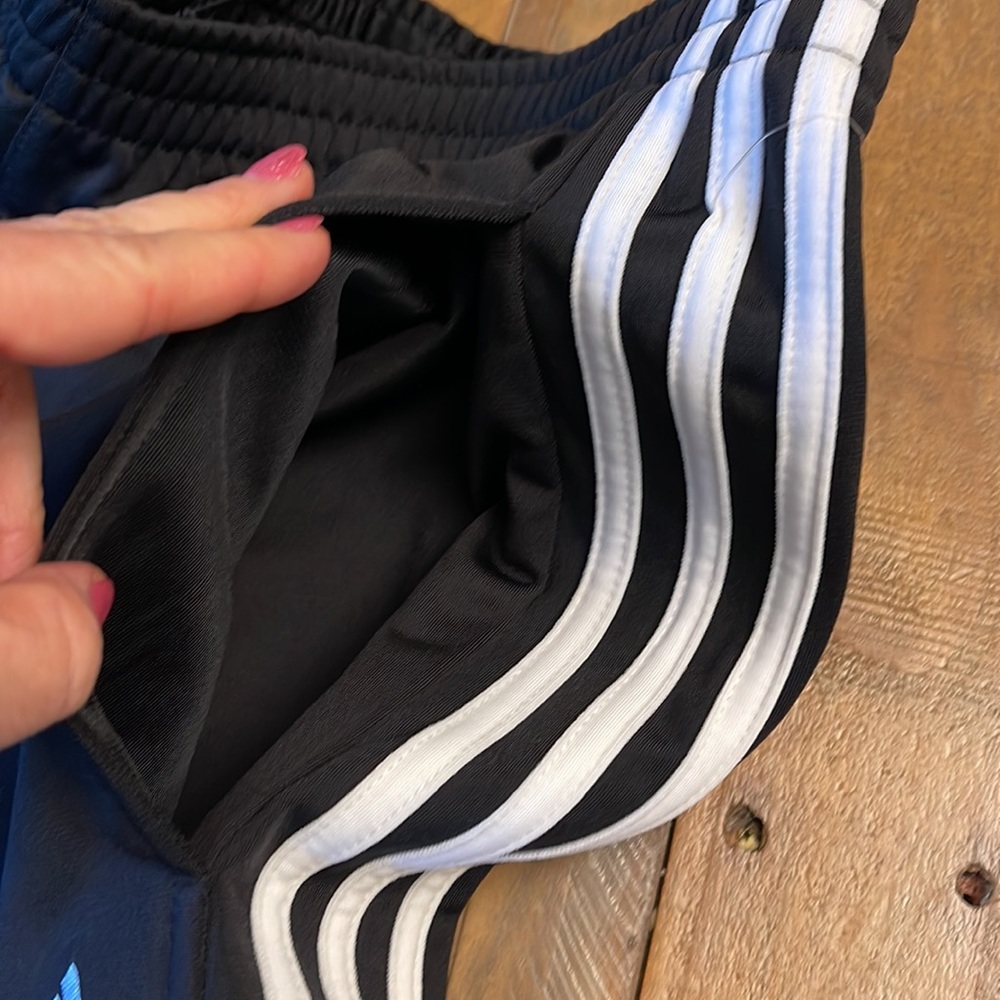 Adidas men’s black, three stripes tri cot pant NWT new perfect men’s large L - Picture 4 of 10